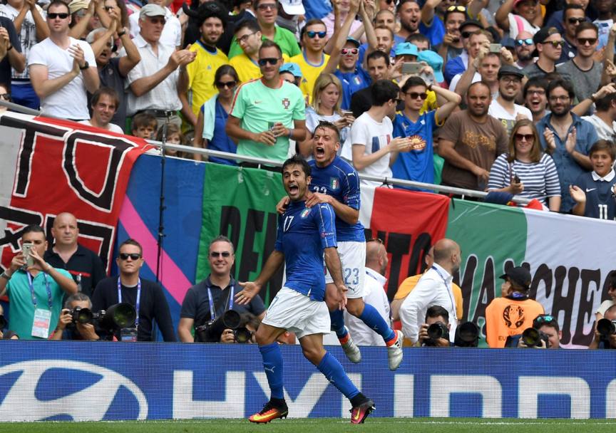 L&#39;Italia cresce e si vede: all&#39;88&#39; arriva la rete che stende la Svezia e manda gli azzurri agli ottavi di questo Europeo. E porta la firma di Eder, uno dei giocatori pi criticati dalla stampa.